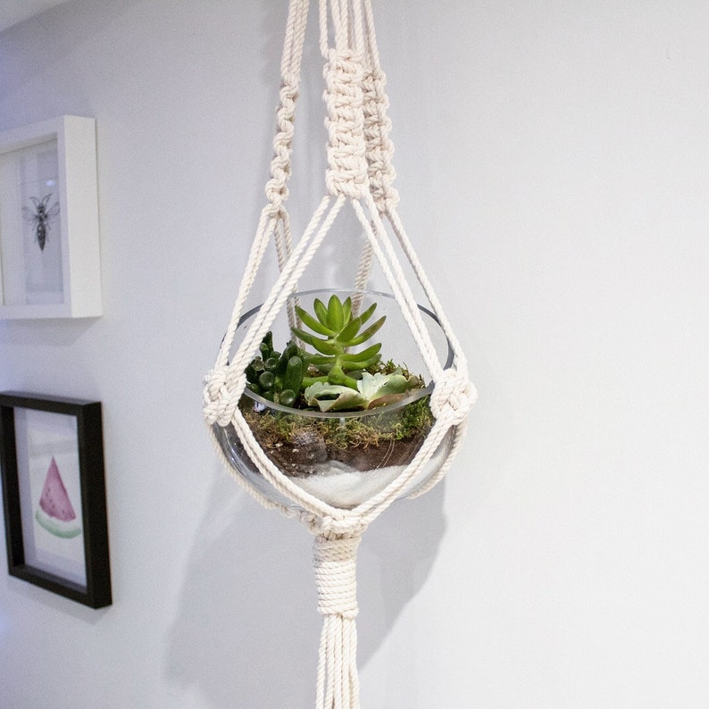 Large Um Macrame Plant Holder Image 0