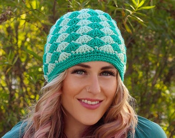 Crochet Pattern - High Tide Skully Hat - PDF