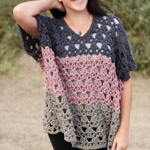 Crochet Pattern - Point The Way Pullover - PDF