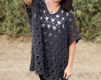 Crochet Pattern - Point The Way Pullover - PDF