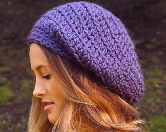 Crochet Pattern - Dew Drop Slouchy Hat - PDF