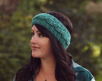 Crochet Pattern - Cable Twist Headband - PDF