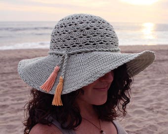 Crochet Pattern - Piña Colada Sun Hat - PDF
