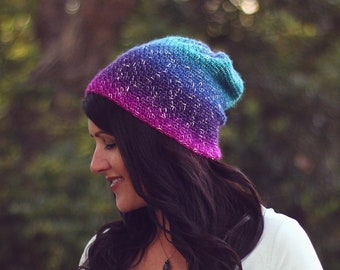 Crochet Pattern - Ombré Slouchy Beanie - PDF