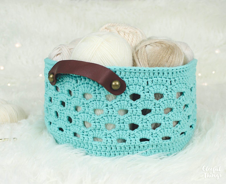 Crochet Pattern Rustic Lace Basket PDF - Etsy Australia