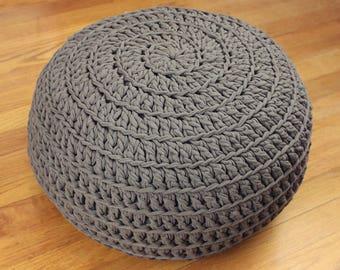 Crochet Pattern - Poof! Floor Pillow Ottoman - PDF