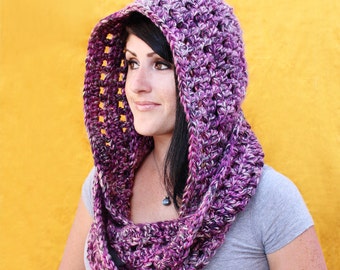 Crochet Pattern - Fireside Scoodie - PDF