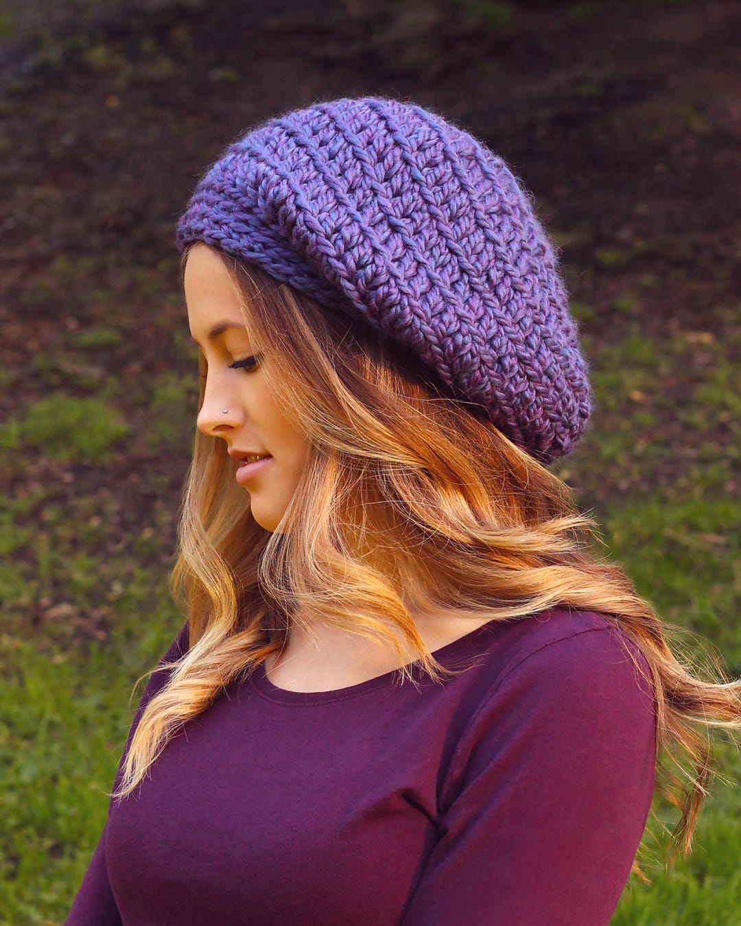 Dew Rag Crochet Pattern Crochet Pattern - Dew Drop Slouchy Hat - PDF - Etsy