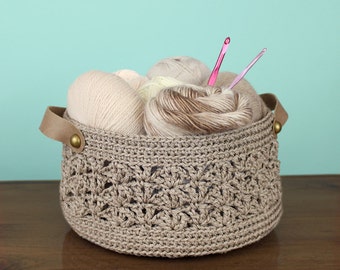 Crochet Pattern - Beacomber Basket - PDF