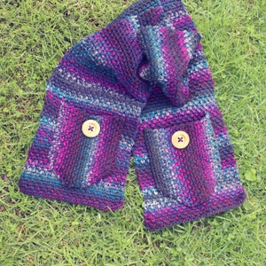 Crochet Pattern Amethyst Pocket Scarf PDF image 6