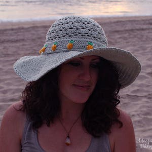 Crochet Pattern Piña Colada Sun Hat PDF - Etsy