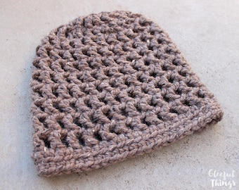 Crochet Pattern - Waffle Cone Slouchy Hat - PDF