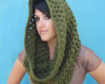 Crochet Pattern - Pinecone Cowl - PDF