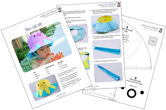 Tako Sun Hat Cute Octopus Kids Sunhat 