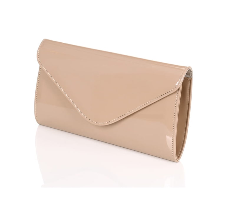 dark beige clutch bag