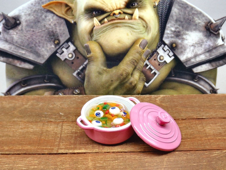 Witch Fake Soup 1 12 Scale Kitchen Spooky Miniature Food Etsy