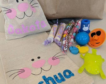 Easter Bunny treat bags  personalized