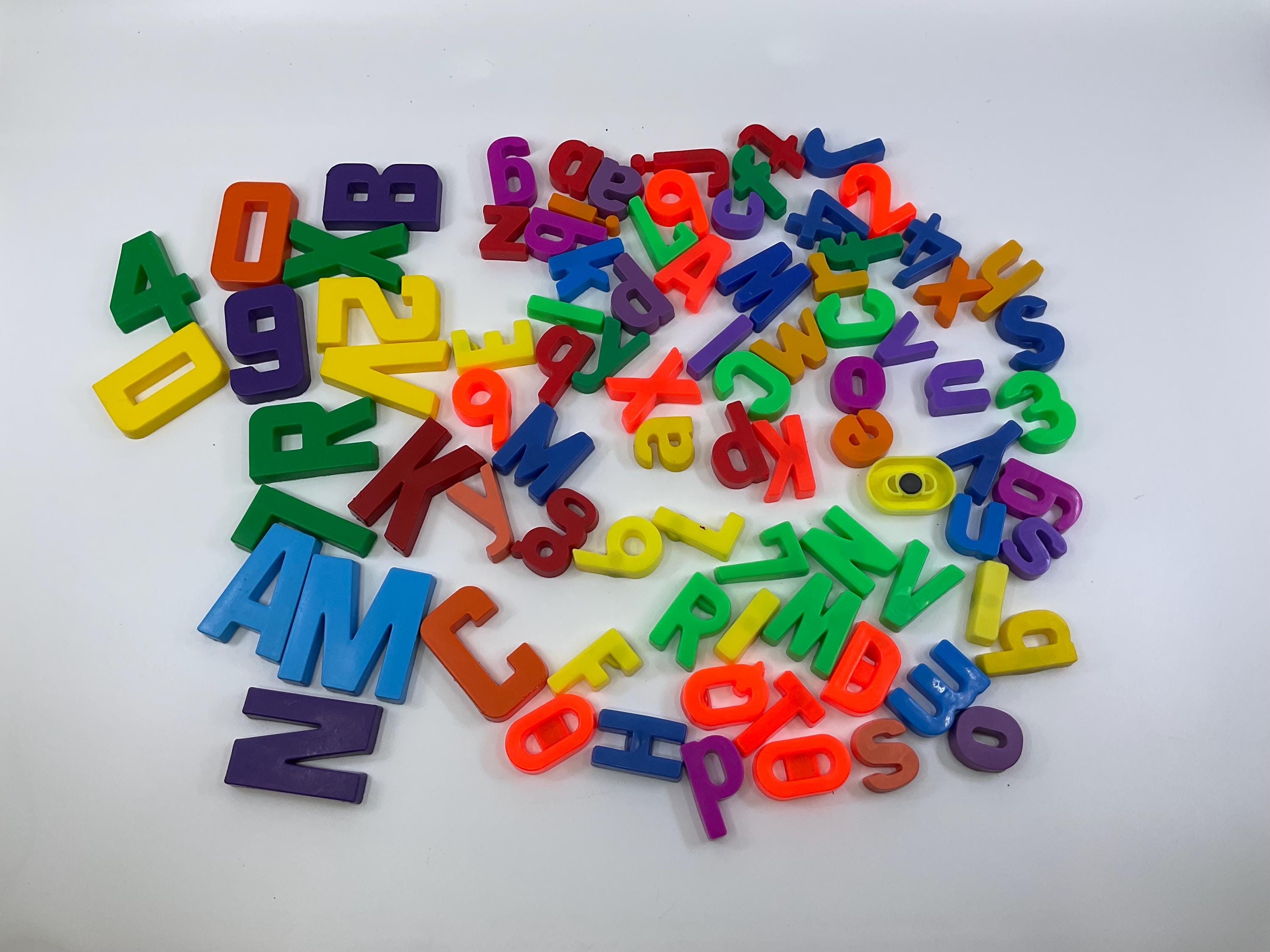 Magnetic Letters and Numbers for Crafting or Play