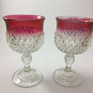 Indiana Glass Wine Goblets image 5