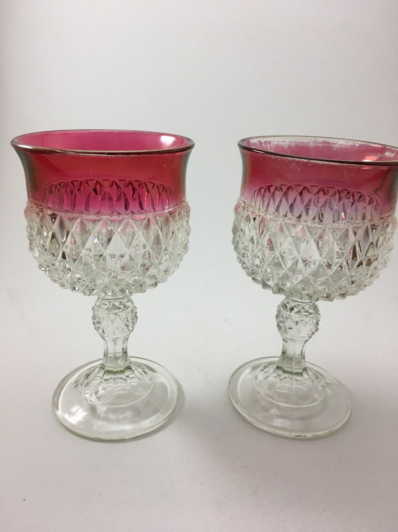 Indiana Glass Wine Goblets image 5