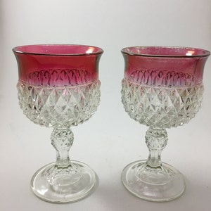 Indiana Glass Wine Goblets image 1
