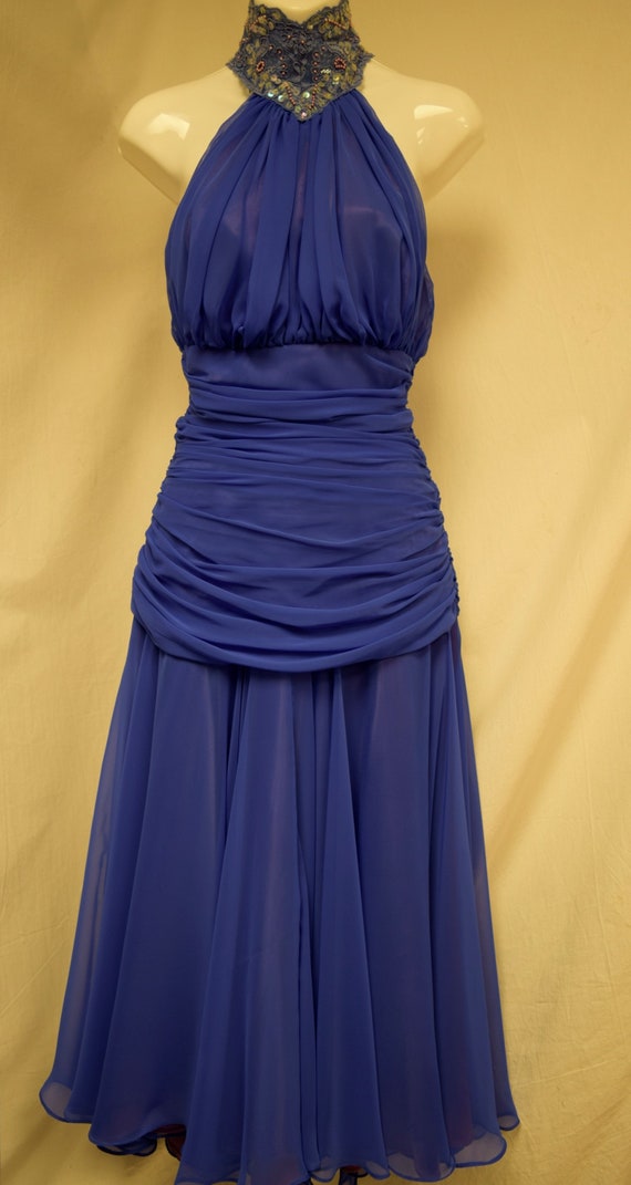 Vintage Lillie Rubin Formal Party Dress 1980's Siz