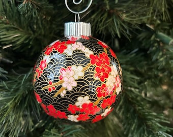 3 inch Handmade Japanese Chiyogami/Yuzen washi paper covered ornaments