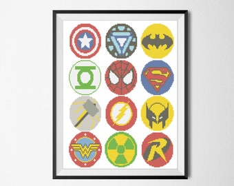 bogo free marvel and dc characters superheroes logo avengers etsy