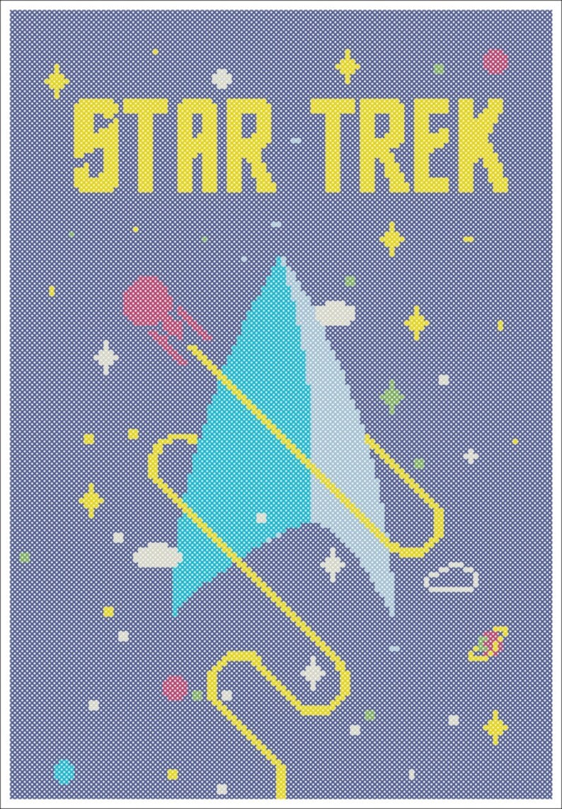 bogo free shoes on Star Trek The Starfleet Symbol The Arrowhead The Delta Cross Stitch Pattern Pdf Instant Download 121 Bogo Free Crewel Sewing Needlecraft