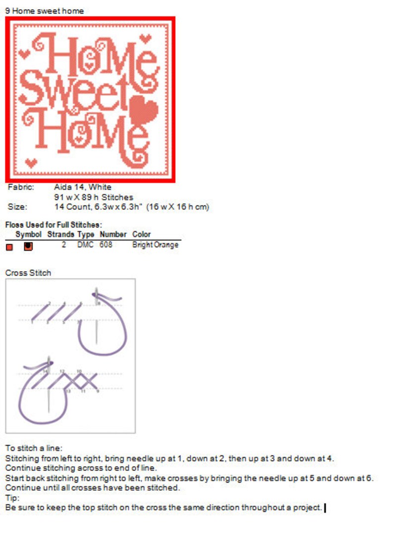 bogo free shoes on Home Sweet Home Pdf Pattern Instant Download 09 Pdf Bogo Free Cross Stitch Pdf Pattern Crewel Sewing Needlecraft