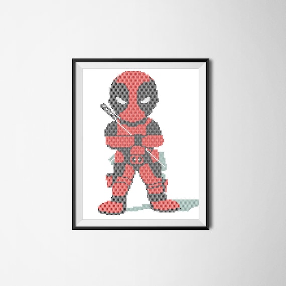 Bogo Free Deadpool Marvel Movie Comics Character Pdf Cross Stitch Pattern Pdf Pattern Instant Download 102