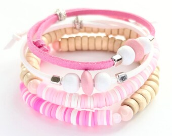 Creative Fun for Girls: Cherry Blossom Bracelet Jewellery Making Kit – DIY Craft Gift