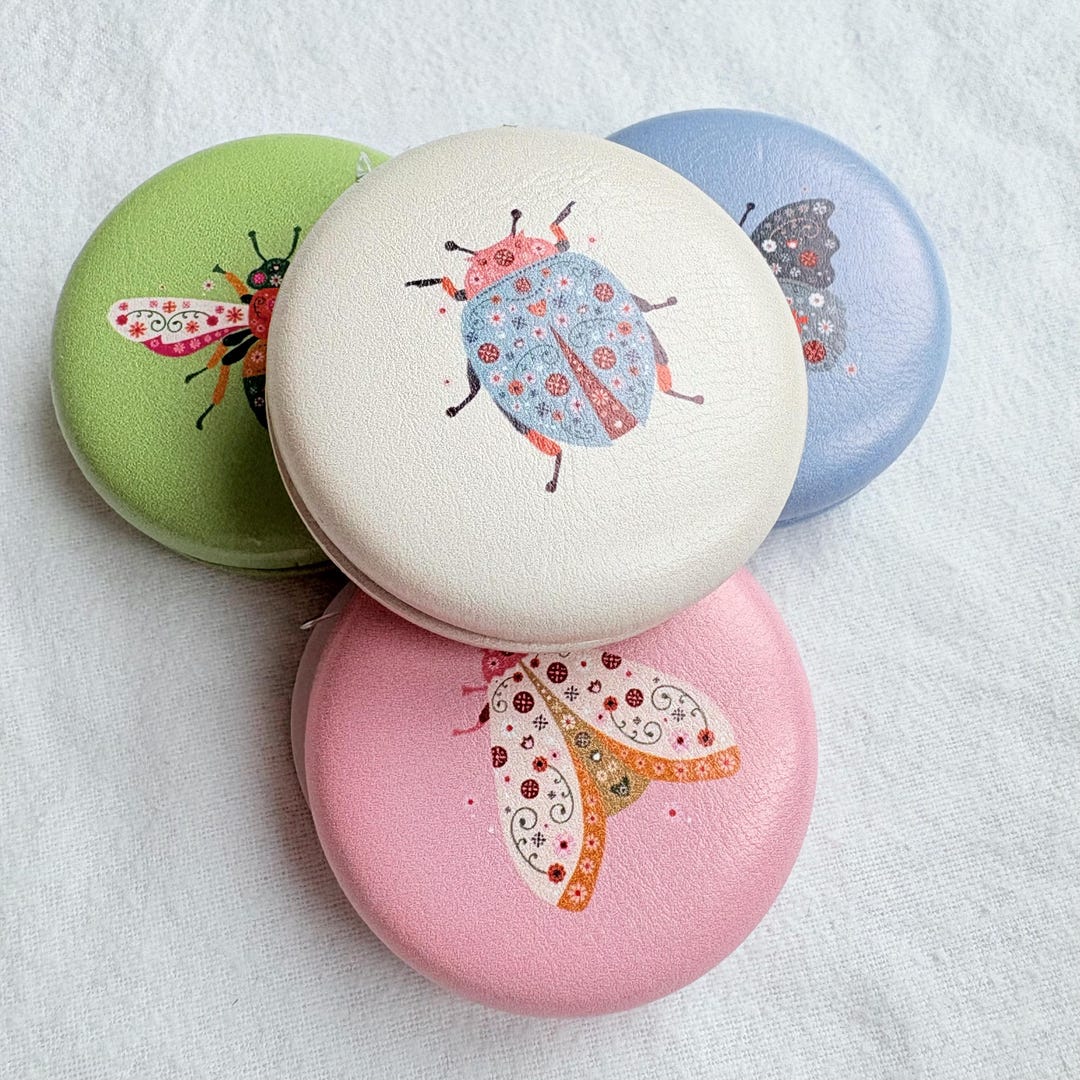 Cute Bug Pocket Mirror for Kids – Butterfly, Bee, Ladybird & Moth ...