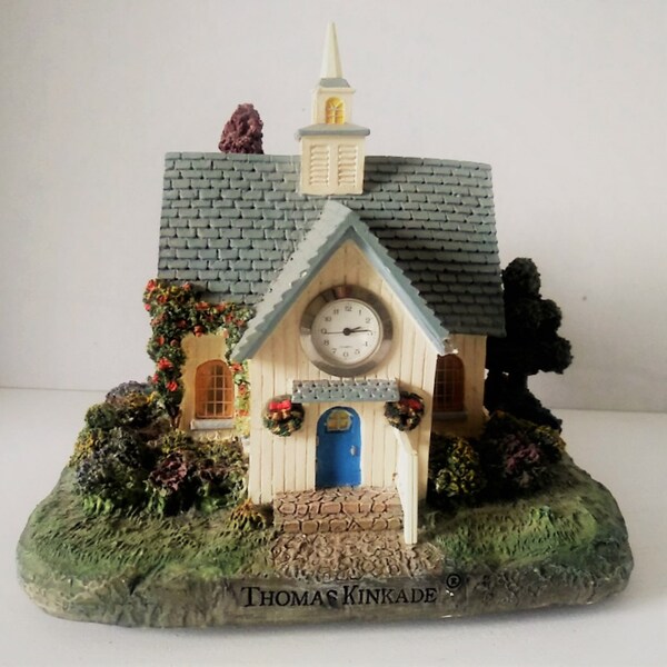 Thomas Kinkade Clock Etsy