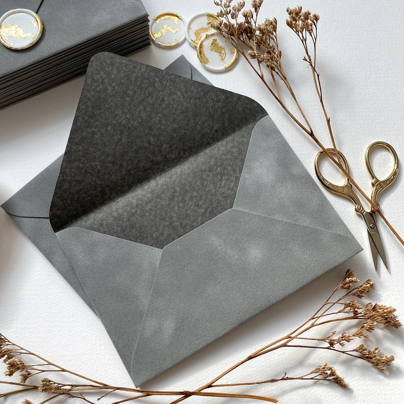 Velvet Envelopes / Envelope for Wedding Cards Velvet Envelope Etsy