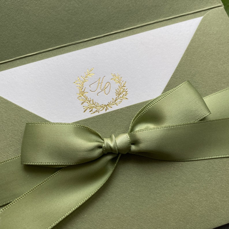 Wedding Invitation / Letterpress Invites / Envelope Embossing Etsy
