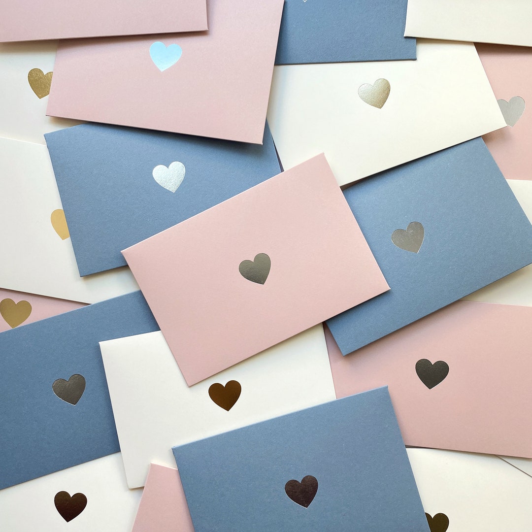 Letterpress Envelope / Colorful Envelope 4x6 / Envelopes C6 / Etsy