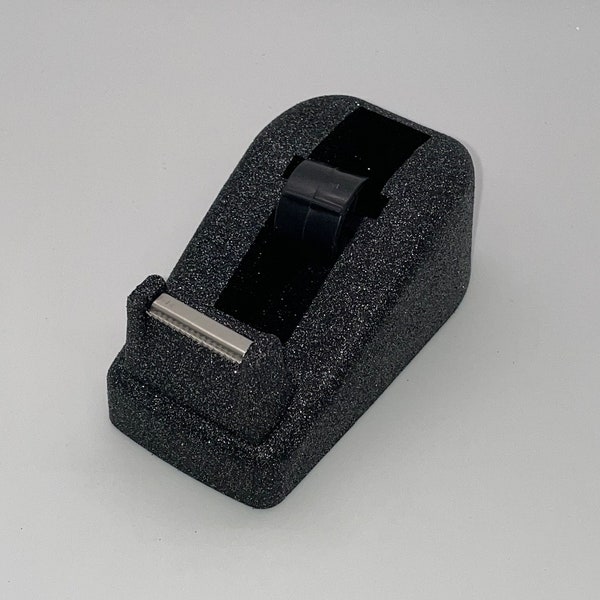 Bling "Starry Night" Black & Silver Glitter Small Desktop Tape Dispenser w/ 3 Rolls of Tape