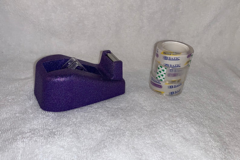 Bling PURPLE Glitter Tape Dispenser w/ 3 Rolls of Tape Etsy