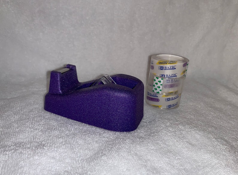 Bling PURPLE Glitter Tape Dispenser w/ 3 Rolls of Tape Etsy