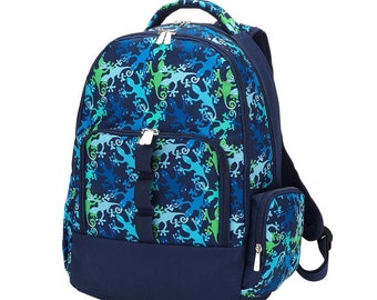 Amelia Print Viv /& Lou Monogrammed School Backpack Free Monogramming