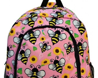 Baby Bee Embroidered Backpack