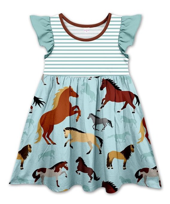 Horse Dress for Children Etsy
