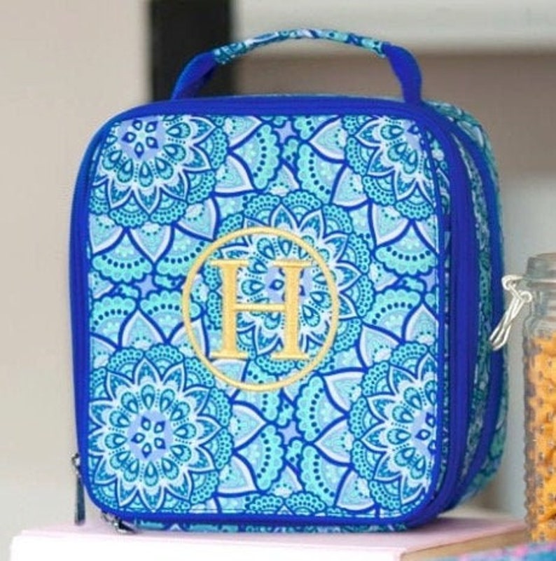 Day Dream Print Viv /& Lou Monogrammed Lunch Box Free Monogramming
