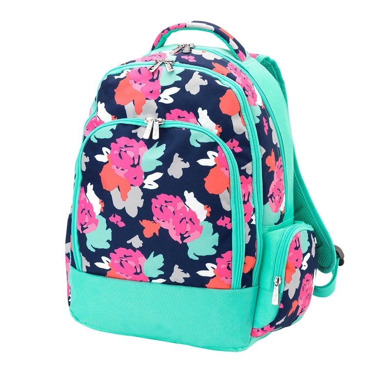 Amelia Print Viv /& Lou Monogrammed School Backpack Free Monogramming