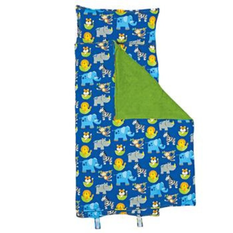 Animal Zoo Print Stephen Joseph All Over Print Nap Mat with Name Personalized FREE
