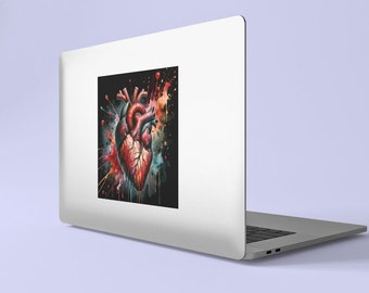 Bleeding Heart Anatomical Heart Horror Valentine Sticker