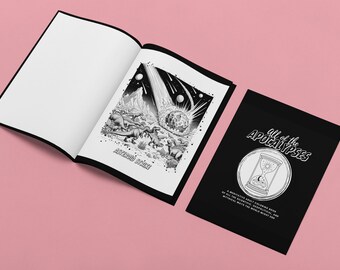 All of the Apocalypses Adult Coloring Book: A Dystopian Science Fiction Meditation for Optimistic Futurists -DIGITAL COPY