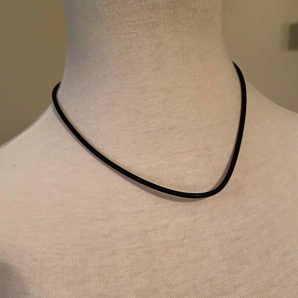 Rubber Cord Necklace Etsy