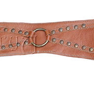 Leather utility belt, perfect for travel and festivals. Burning Man style 0015 image 2